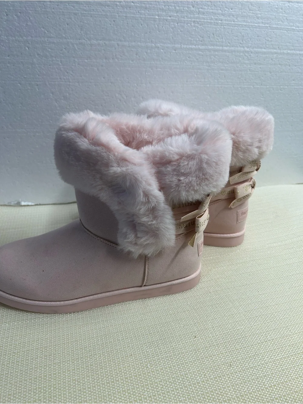 Juicy Couture King 2 Blush Pink Faux-Fur Winter Boots for Women